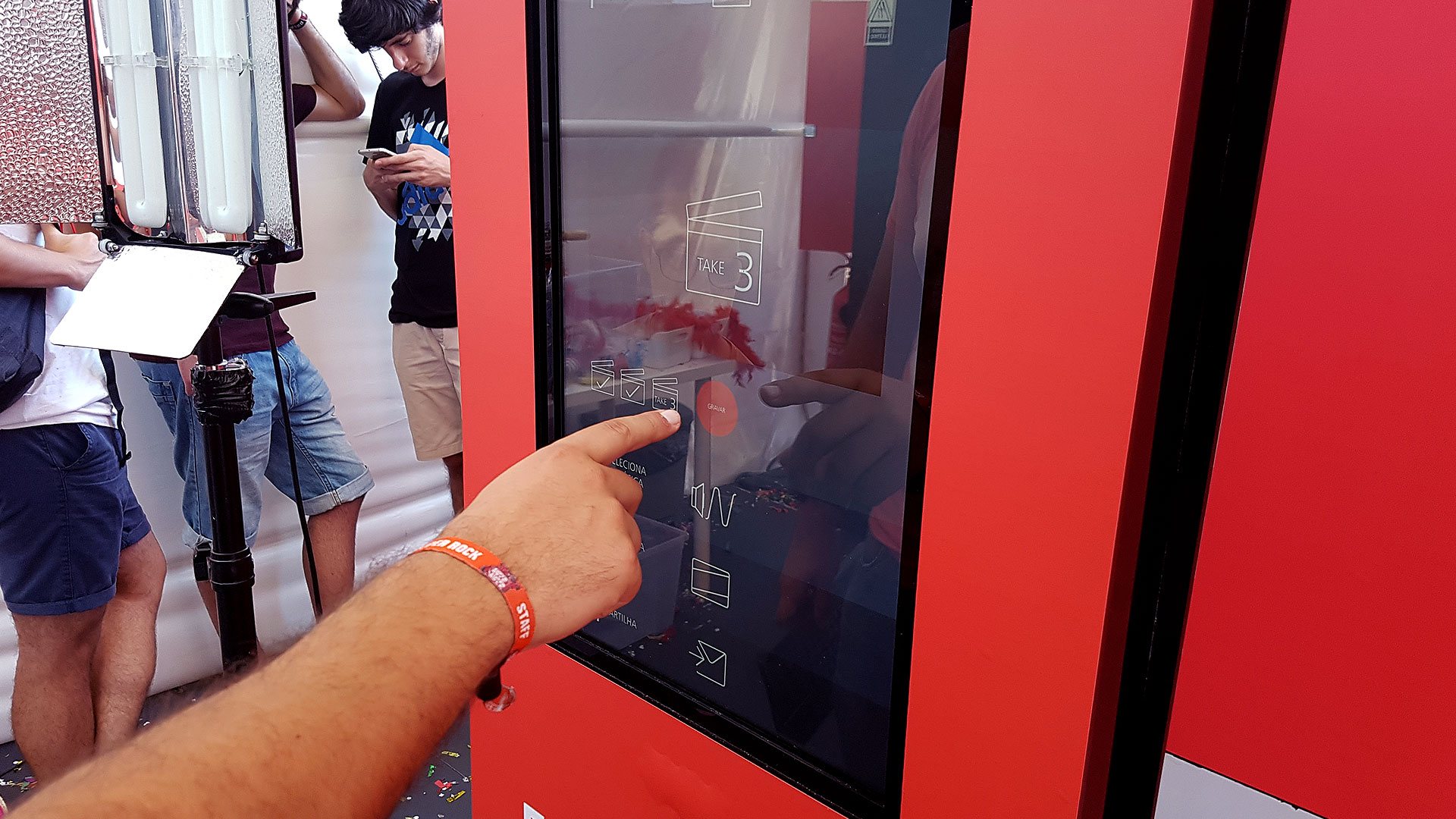mesa touchscreen para eventos